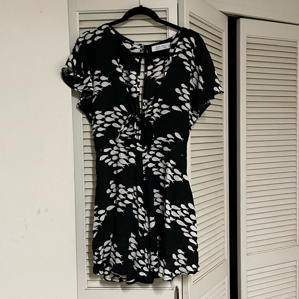Ava Sky romper kiwi